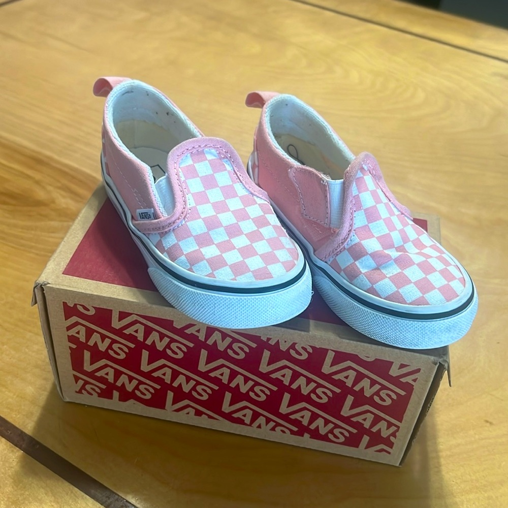 Vans Slip-On V - Checkerboard Powder Pin Pink